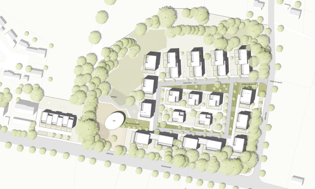 Marktoberdorf Krankenhausareal Hochwiesstraße Städtebaulicher Realisierungswettbewerb Lageplan Planung Konzept Plan